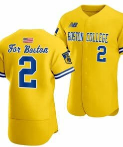 Boston College Eagles Baseball Jersey Boston Strong 10th anniversary Gold 2023 #2