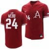 Braydon Webb Jersey Arkansas Razorbacks College Baseball Cardinal #24 2 Braydon Webb Jersey Arkansas Razorbacks College Baseball Cardinal #24