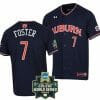 Cole Foster Jersey Auburn Tigers Baseball NCAA College 2022 World Series Navy #7