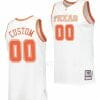 Custom Texas Longhorns Jersey Name and Number College Basketball Throwback White