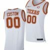 Custom Texas Longhorns Jersey Name and Number College Basketball Alumni Player Limited White