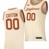 Custom Texas Longhorns Jersey Name and Number College Basketball Cream Retro Replica