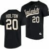 Carter Holton Jersey Vanderbilt Commodores College Baseball Replica Black #20