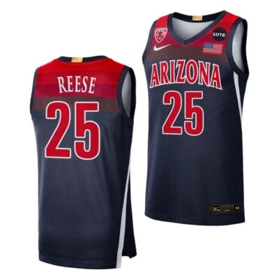 Cate Reese Jersey Arizona Wildcats College Basketball NCAA eligibility Jersey 2023 WNBA Draft Navy #25