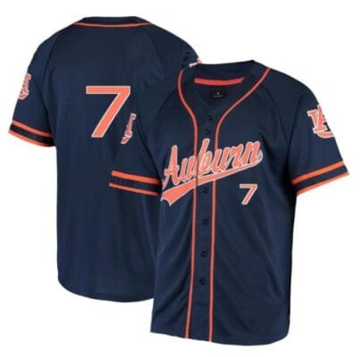 Cole Foster Jersey Auburn Tigers Baseball NCAA College Navy Alumni #7