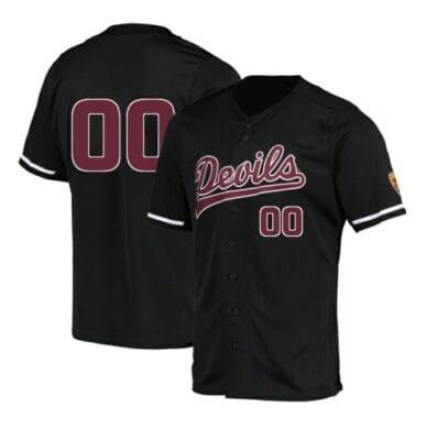 Custom Arizona State Jersey Sun Devils Baseball Name and Number College Black 6 Custom Arizona State Baseball Jersey Sun Devils Name and Number College Black