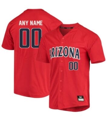 Custom Arizona Wildcats Baseball Jersey Name and Number NCAA College Red