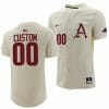 Custom Arkansas Razorbacks Jersey Name and Number Baseball NCAA College Full-Button Natural 3 Custom Arkansas Razorbacks Jersey Name and Number Baseball NCAA College Full-Button Natural
