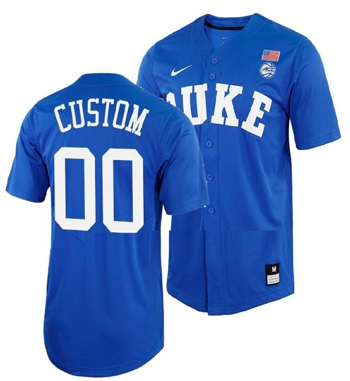 Custom Duke Blue Devils Baseball Jersey Name and Number NCAA College Royal 1 Custom Duke Blue Devils Baseball Jersey Name and Number NCAA College Royal