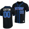 Custom Florida Gators Baseball Jersey Name and Number NCAA College Full Button Black