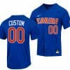Custom Florida Gators Baseball Jersey Name and Number NCAA College Full Button Royal