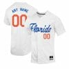 Custom Florida Gators Baseball Jersey Name and Number NCAA College White
