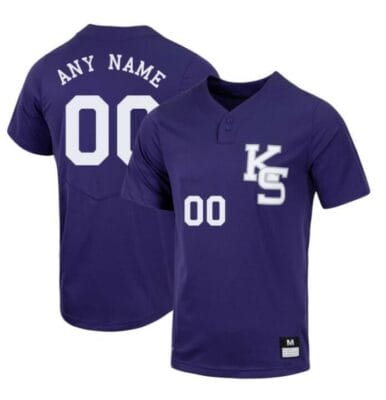 Custom Kansas State Wildcats Jersey Name and Number Baseball NCAA College Purple 6 Custom Kansas State Wildcats Baseball Jersey Name and Number NCAA College Purple