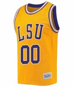 Custom LSU Tigers Basketball Jersey Name and Number 2023 NCAA College Retro Gold