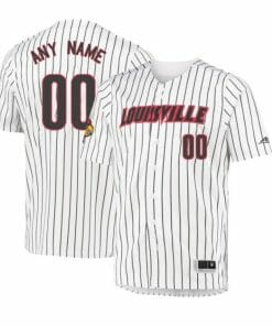 Custom Louisville Cardinals Baseball Jersey Name and Number College White