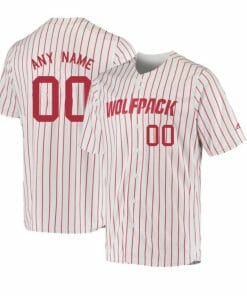 Custom NC State Wolfpack Baseball Jersey Name and Number NCAA College White