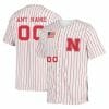 Custom Nebraska Huskers Baseball Jersey Name and Number NCAA College White