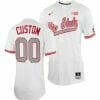 Custom Ohio State Buckeyes Jersey Name and Number NCAA Baseball College White