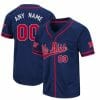 Custom Ole Miss Baseball Jersey Name and Number Rebels College Navy 2 Custom Ole Miss Baseball Jersey Name and Number Rebels College Navy