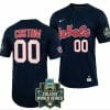 Custom Ole Miss Rebels Baseball Jersey Name and Number NCAA 2022 College World Series