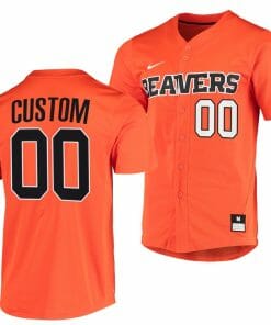 Custom Oregon State Beavers Baseball Jersey Name and Number NCAA College Orange