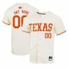 Custom Texas Longhorns Jersey Name and Number Baseball NCAA College Natural 2 Custom Texas Longhorns Baseball Jersey Name and Number NCAA College Natural