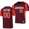 Custom Virginia Tech Hokies Jersey Name and Number NCAA Baseball College Maroon