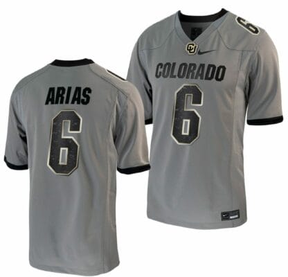Daniel Arias Jersey Colorado Buffaloes College Football Untouchable Game Grey #6 8 Daniel Arias Jersey Colorado Buffaloes College Football Untouchable Game Grey #6