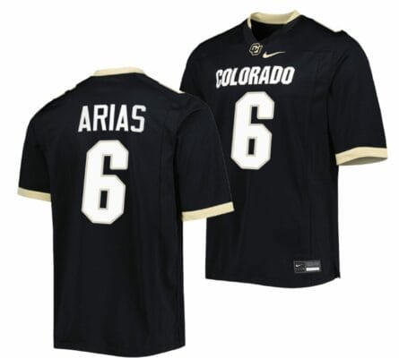 Daniel Arias Jersey Colorado Buffaloes College Football Untouchable Replica Black #6