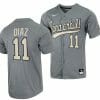 Davis Diaz Jersey Vanderbilt Commodores College Baseball Full-Button Grey #11