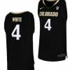 Derrick White Jersey Colorado Buffaloes College Basketball Replica Black #4