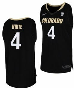 Derrick White Jersey Colorado Buffaloes College Basketball Replica Black #4