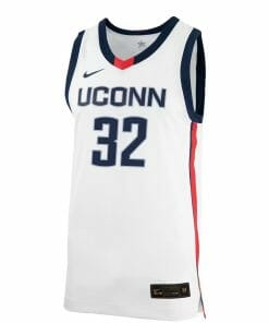 Alternative view of Donovan Clingan Jersey UConn Huskies College Basketball No Name White #32