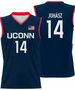 Dorka Juhász Jersey UConn Huskies College Basketball Navy #14