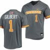 Drew Gilbert Jersey Tennessee Volunteers College Baseball Grey #1
