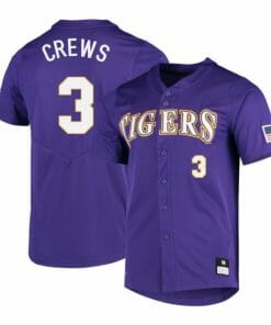 Dylan Crews Jersey LSU Tigers Baseball NCAA College Purple Alumni #3