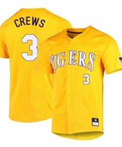 Dylan Crews Jersey LSU Tigers Baseball NCAA College Yellow Alumni #3