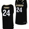 Eli Parquet Jersey Colorado Buffaloes College Basketball Replica Black #24