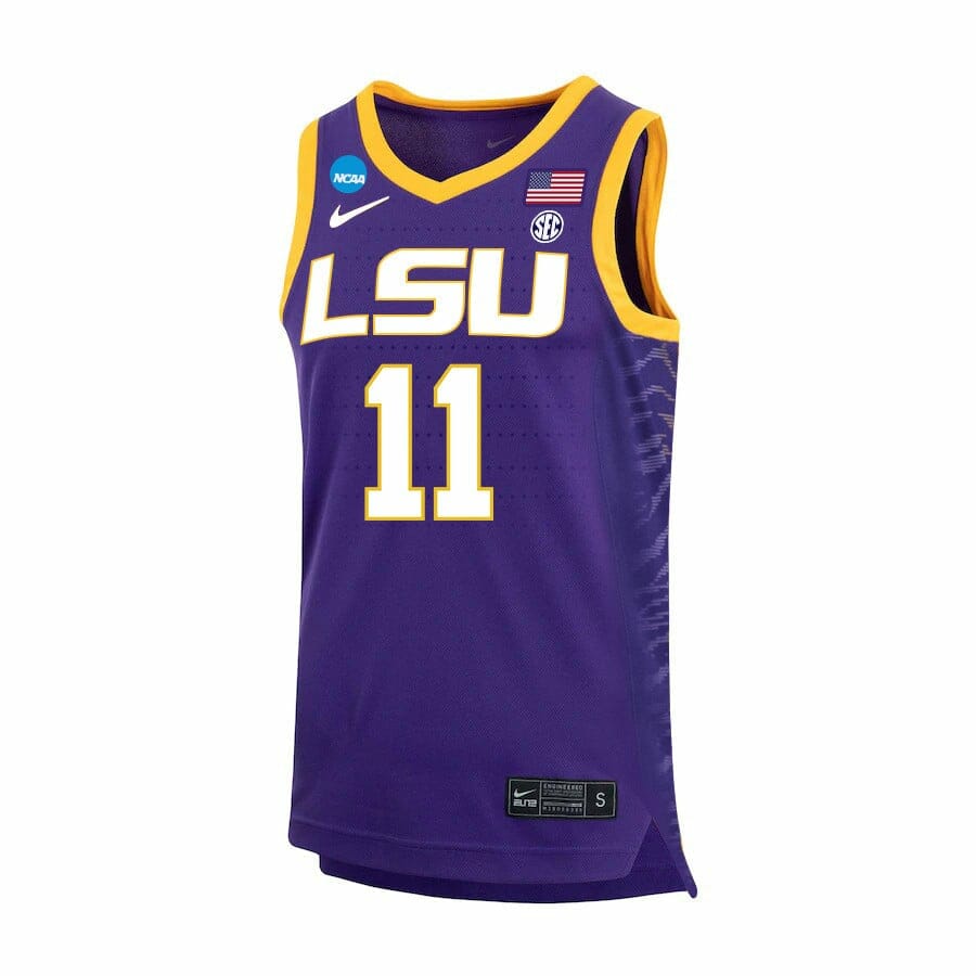 Emily Ward Jersey LSU Tigers Basketball 2023 NCAA College Purple #11 2 Emily Ward Jersey LSU Tigers Basketball 2023 NCAA College Purple #11 - Image 2
