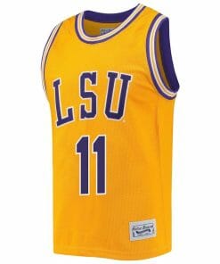 Alternative view of Emily Ward Jersey LSU Tigers Basketball 2023 NCAA College Retro Gold #11