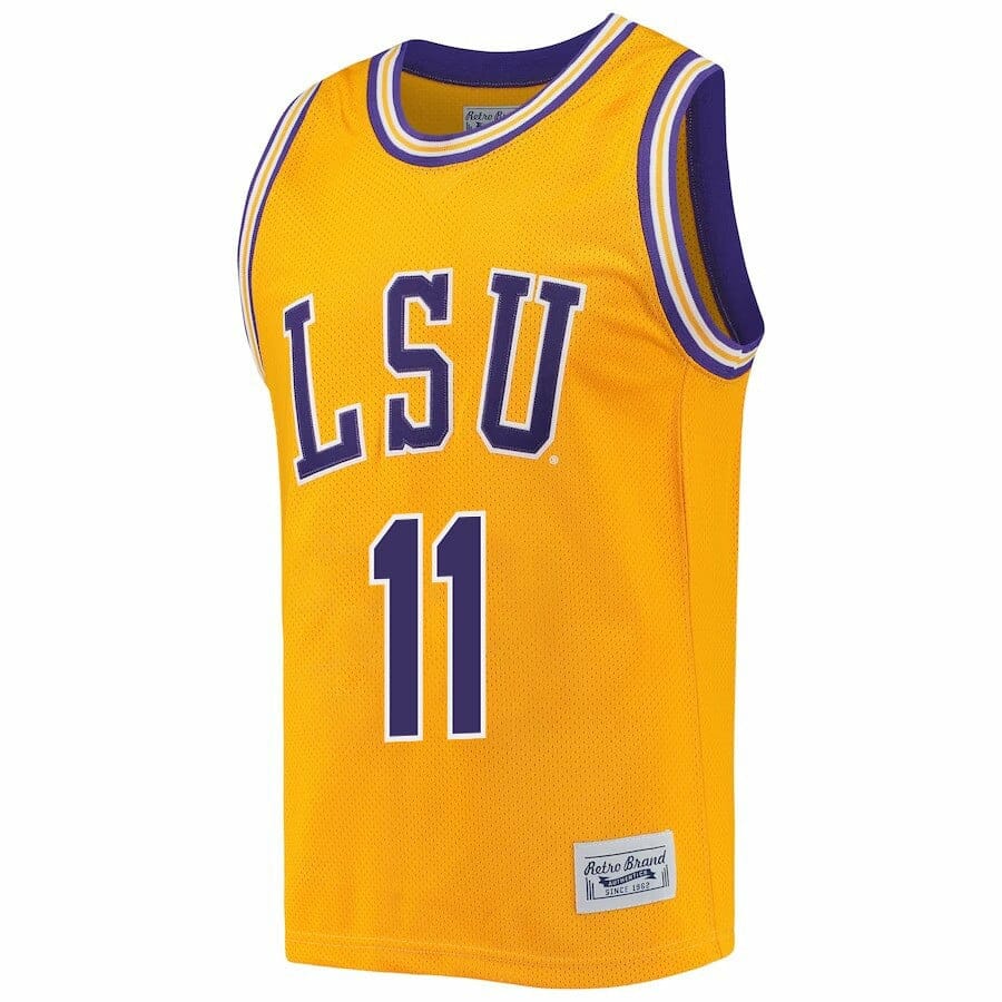 Emily Ward Jersey LSU Tigers Basketball 2023 NCAA College Retro Gold #11 2 Emily Ward Jersey LSU Tigers Basketball 2023 NCAA College Retro Gold #11 - Image 2