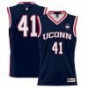 Emmett Hendry Jersey UConn Huskies College Basketball No Name Navy #41 8 Emmett Hendry Jersey UConn Huskies College Basketball No Name Navy #41