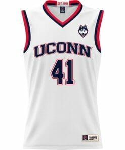 Emmett Hendry Jersey UConn Huskies College Basketball White #41 6 Emmett Hendry Jersey UConn Huskies College Basketball White 411 1