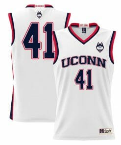 Emmett Hendry Jersey UConn Huskies College Basketball White #41