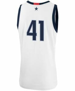 Alternative view of Emmett Hendry Jersey UConn Huskies College Basketball No Name White #41