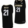 Evan Battey Jersey Colorado Buffaloes College Basketball Replica Black #21 3 Evan Battey Jersey Colorado Buffaloes College Basketball Replica Black #21