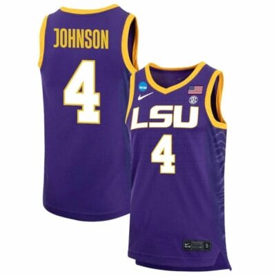 Flau'jae Johnson Jersey LSU Tigers Basketball 2023 NCAA College Purple #4
