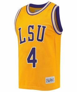 Alternative view of Flau'jae Johnson Jersey LSU Tigers Basketball 2023 NCAA College Retro Gold #4