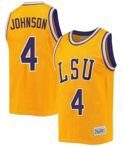 Flau'jae Johnson Jersey LSU Tigers Basketball 2023 NCAA College Retro Gold #4