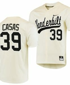 Gavin Casas Jersey Vanderbilt Commodores College Baseball Replica Cream #39